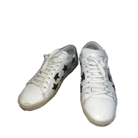 Saint Laurent Court Classic Star Sneakers - Size 40, Pre-Loved - Picture 1 of 5